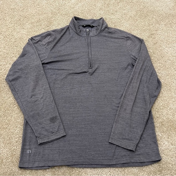 Travis Mathew 1/4 Zip Pullover Mens Size Large Performance Golf Lightweight Gray - Picture 10 of 14